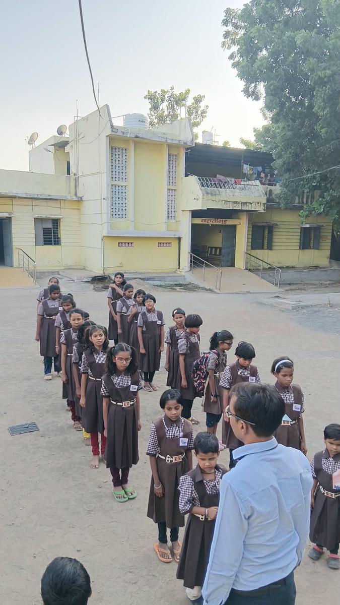 School Uniforms for Visually Impaired Students - Late Kanubhai Vora Blind School, Malkapur, Akola - 