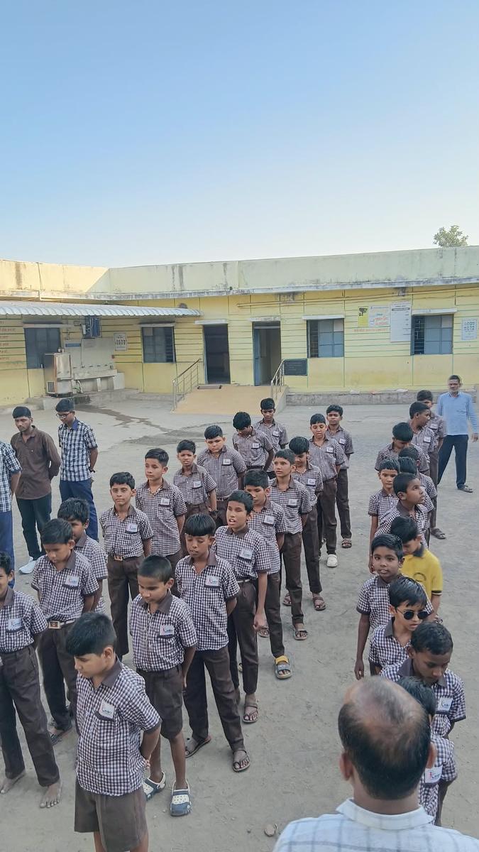 School Uniforms for Visually Impaired Students - Late Kanubhai Vora Blind School, Malkapur, Akola - 