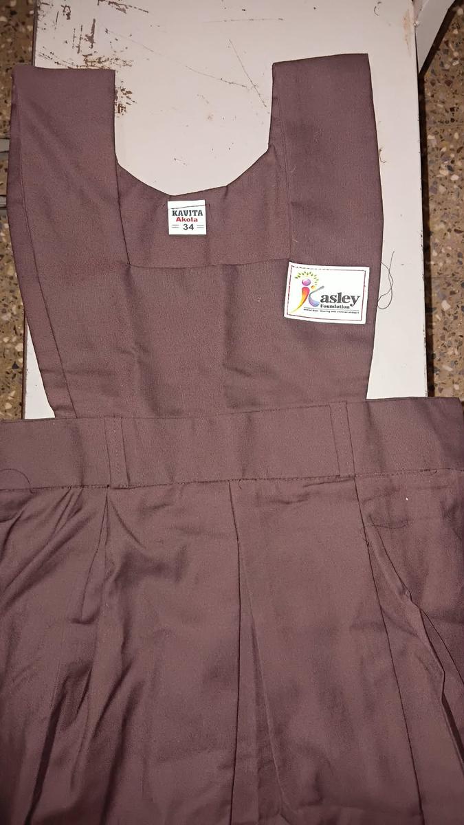 School Uniforms for Visually Impaired Students - Late Kanubhai Vora Blind School, Malkapur, Akola - 
