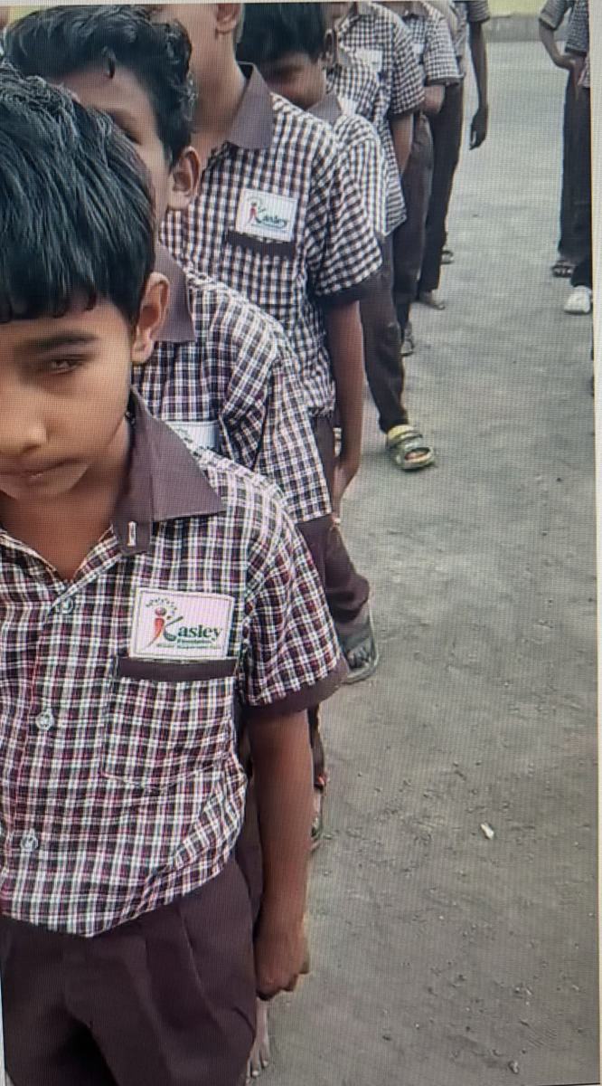 School Uniforms for Visually Impaired Students - Late Kanubhai Vora Blind School, Malkapur, Akola - 