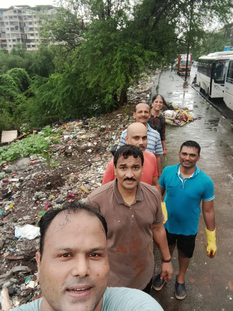 Tree Plantation at Garbage Dumping Site - Sector 35, Kamothe (July 2026)