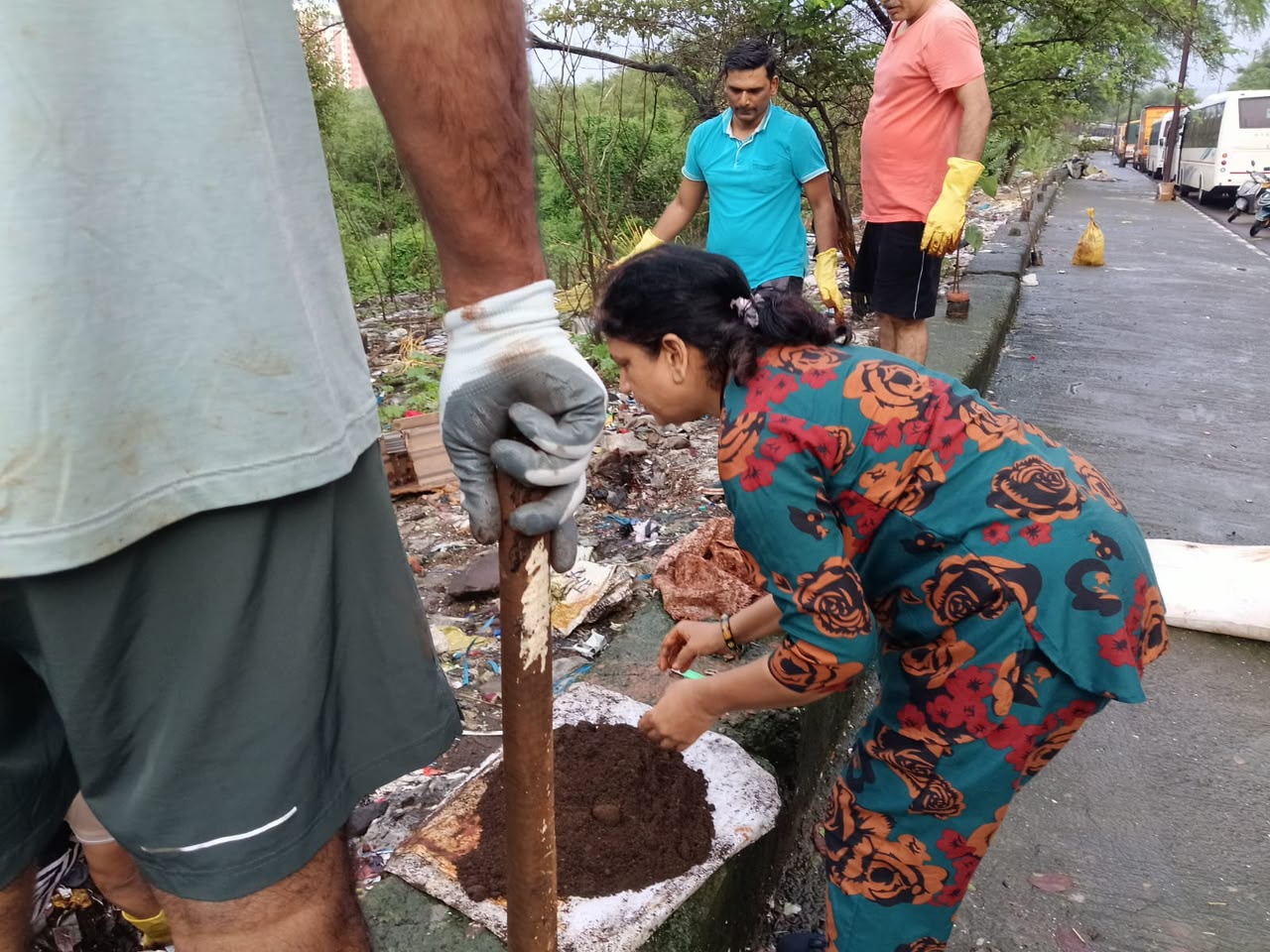 Tree Plantation at Garbage Dumping Site - Sector 35, Kamothe (July 2026)