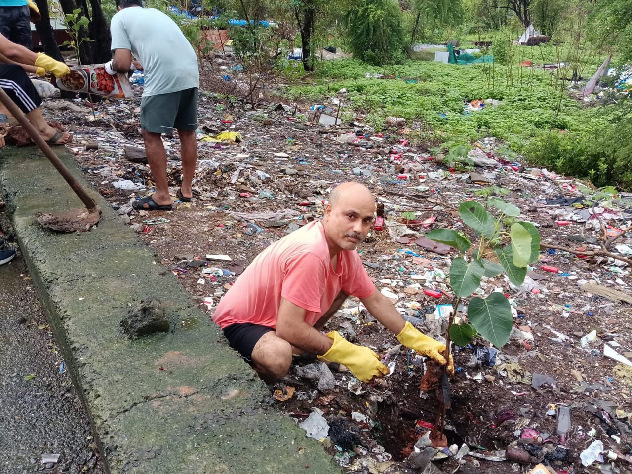Tree Plantation at Garbage Dumping Site - Sector 35, Kamothe (July 2026)