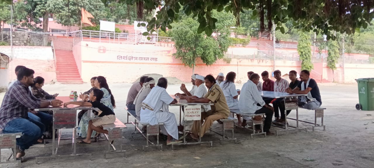Dining Tables and Benches for Pilgrims - Shri Kshetra Waghagad, Akola - Sept 2026